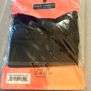 Simply Southern Black Headband / NEW